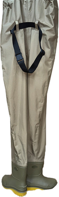 Botas de feltro de nylon / taslan botas de trenzado botas de torso botas de pesca botas de sola vulcanizada luz cómoda impermeable para ríos