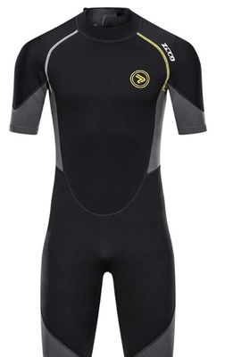 Men’S Shorty Wetsuit Springsuit Front Zip/Back Zip Surf Suit Neoprene One-Piece For Surfing Snorkeling SUP