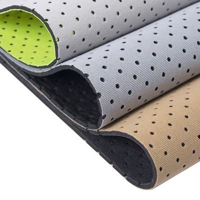 6 mm SBR laminado de doble cara Neoprene hoja de tela ligera, Neoprene ligero, Neoprene transpirable, tamaño de poro personalizado