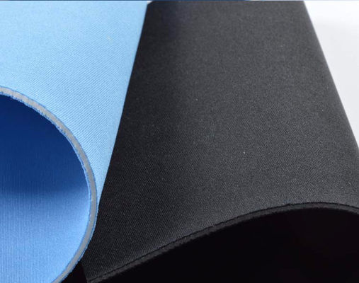 30% 50% de caucho SCR Neoprene espuma de esponja, azul suave de 3 mm de tejido de Neoprene